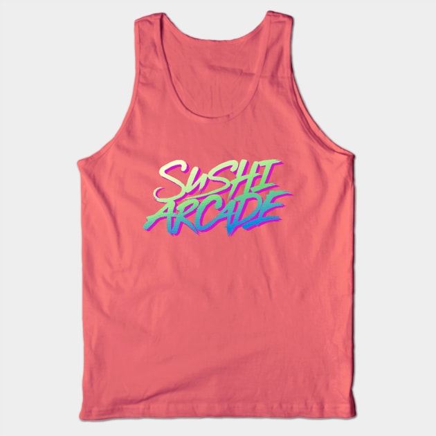 SUSHI ARCADE - SPLASHWAVE Tank Top by StudioGardenCo